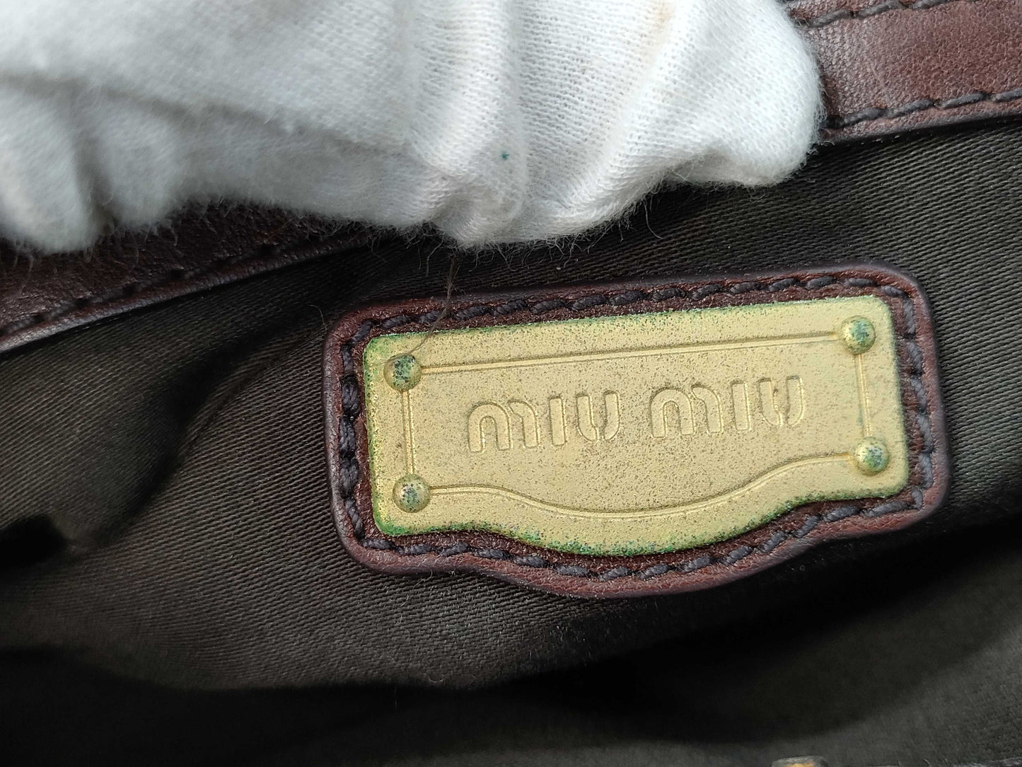 Miu Miu Leather 2-Way Handbag