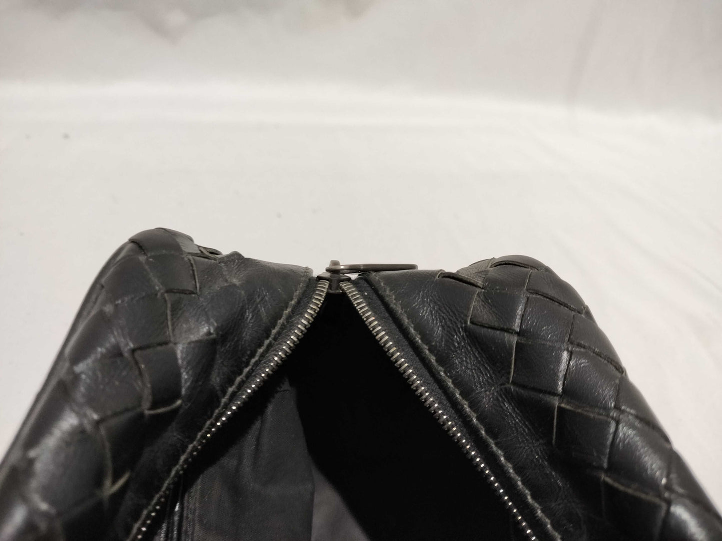 BOTTEGA VENETA Intrecciato Clutch Bag, Second Bag, Handbag, Black