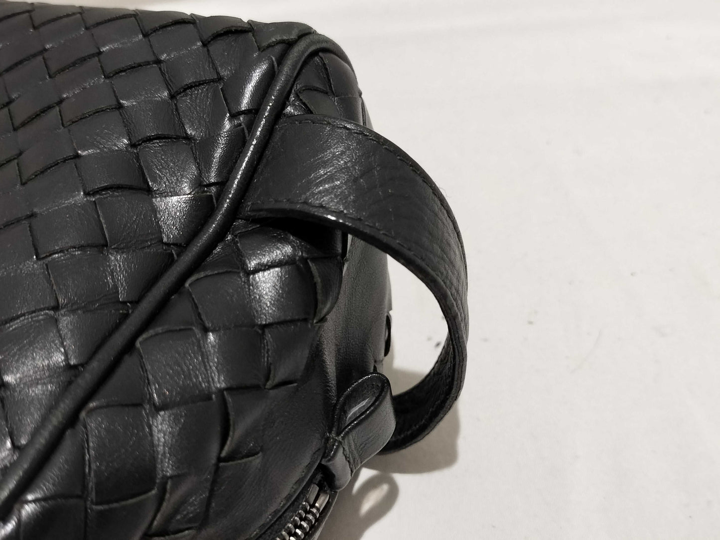 BOTTEGA VENETA Intrecciato Clutch Bag, Second Bag, Handbag, Black