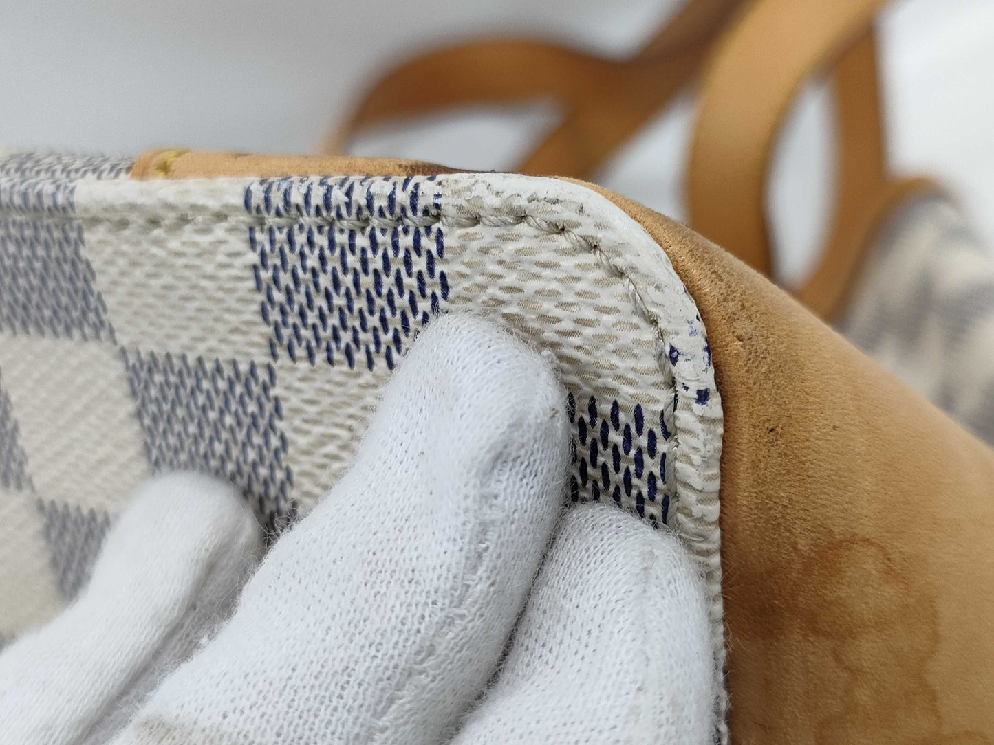 LOUIS VUITTON Damier Azur N51207 Hampstead PM Handbag