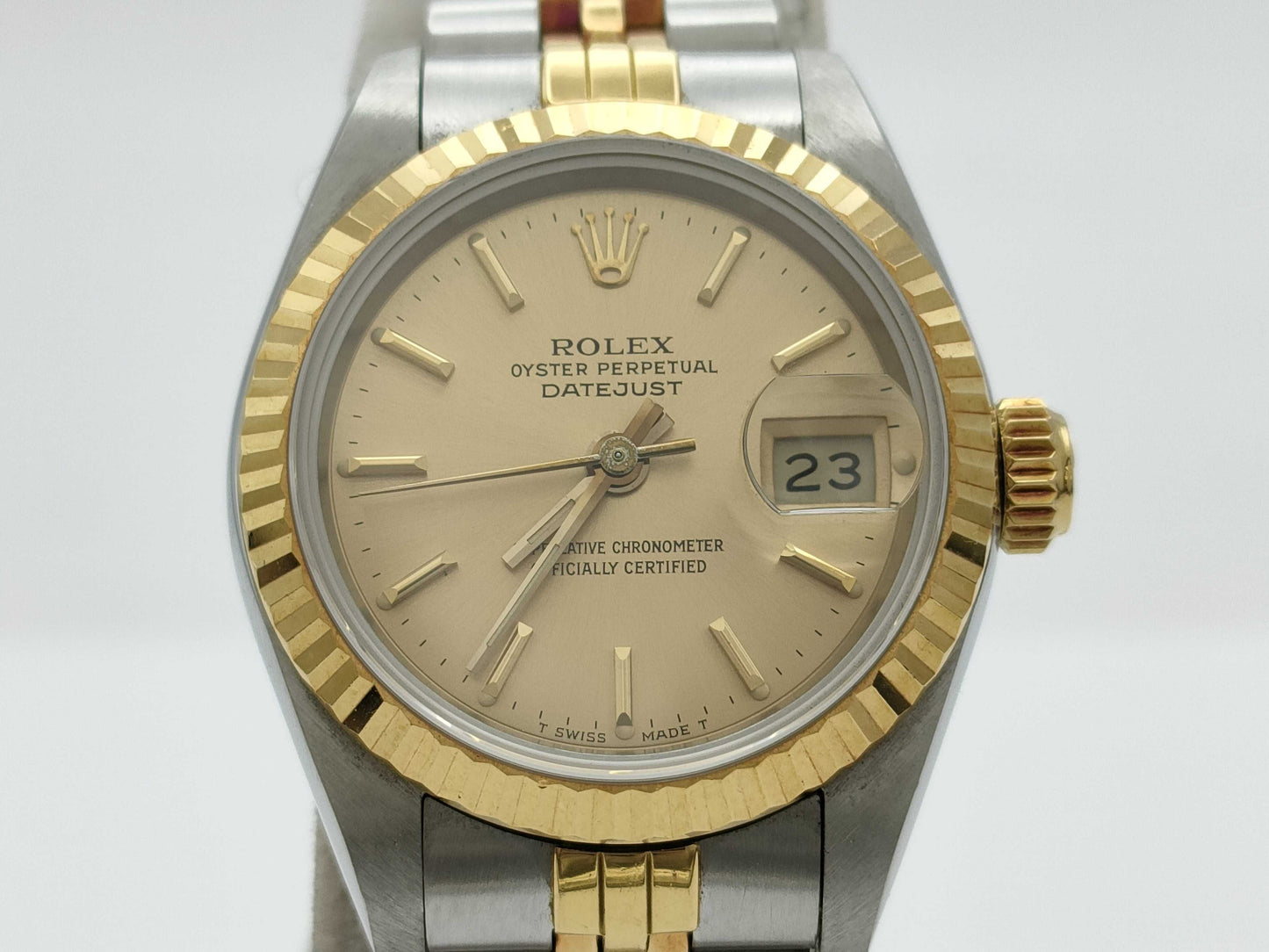 ROLEX 69173 9853075 Champagne Dial Women's Watch