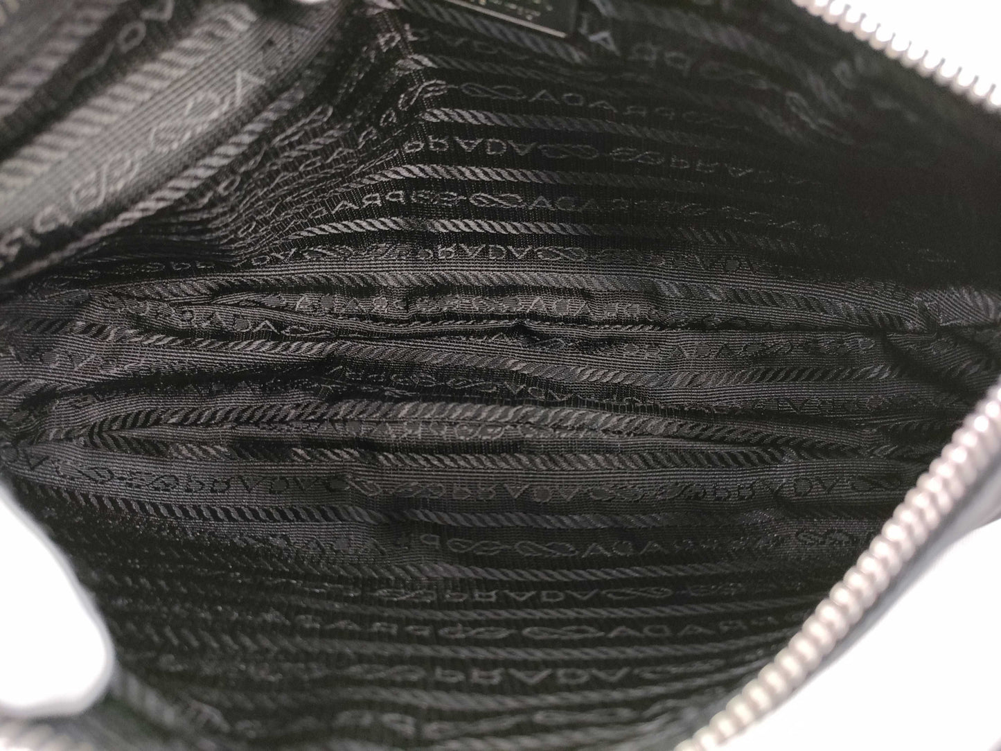 PRADA Nylon Shoulder Bag with Floral Print
