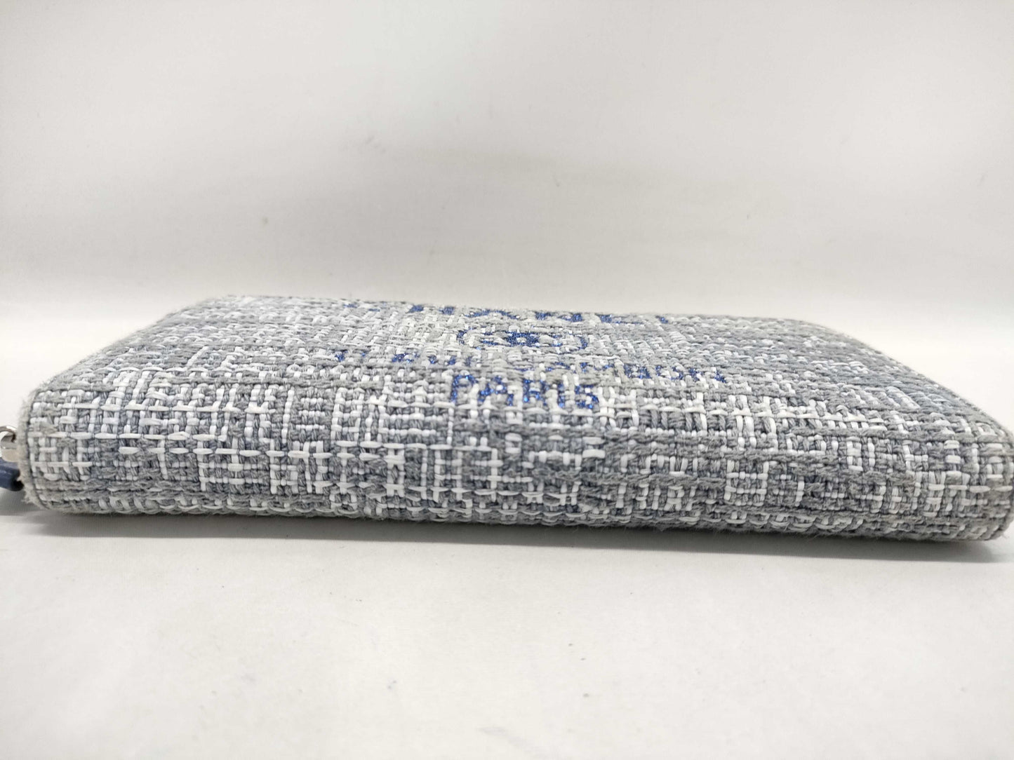 CHANEL Tweed Round Wallet