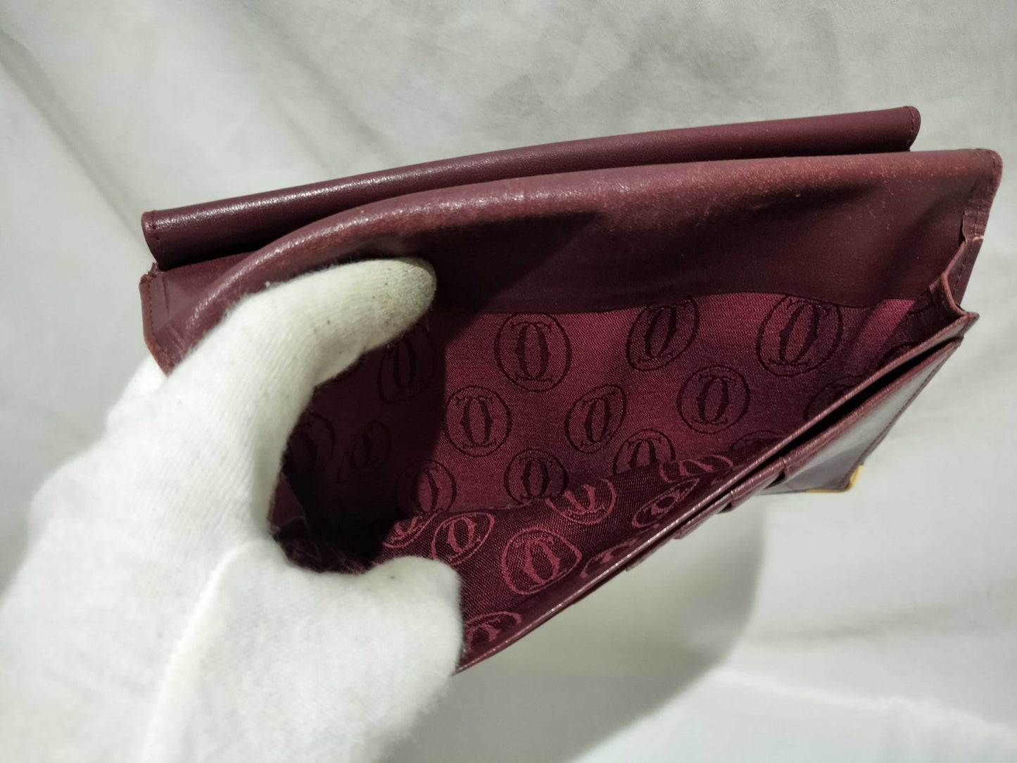 Cartier Must Must Line Bordeaux Long Wallet