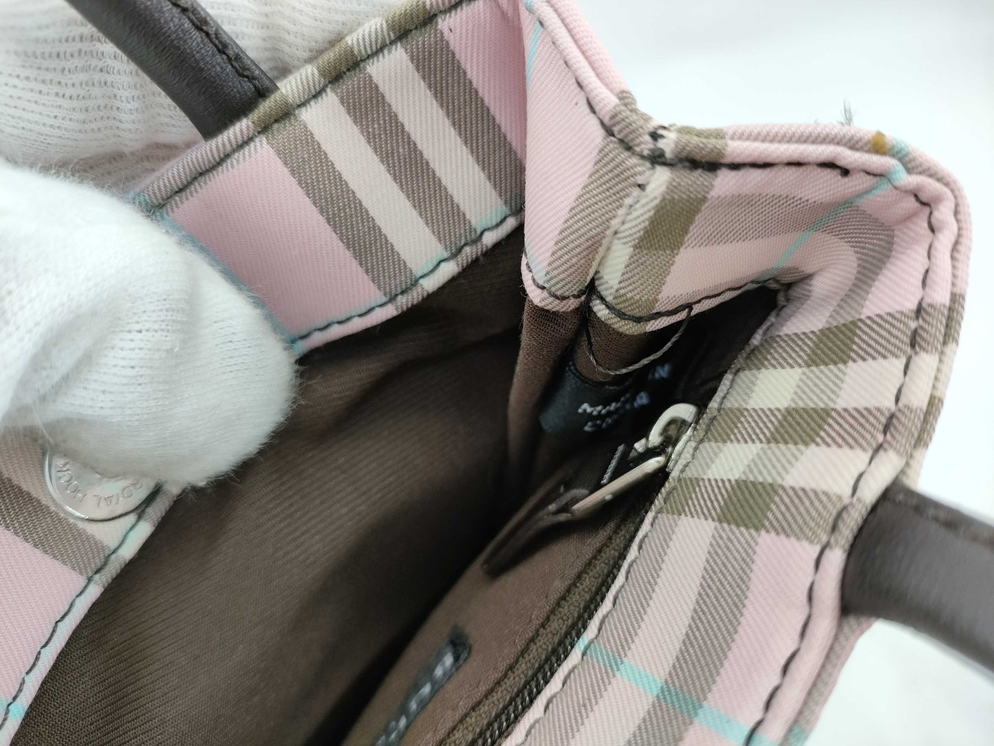 BURBERRY Check Mini Handbag Handbag