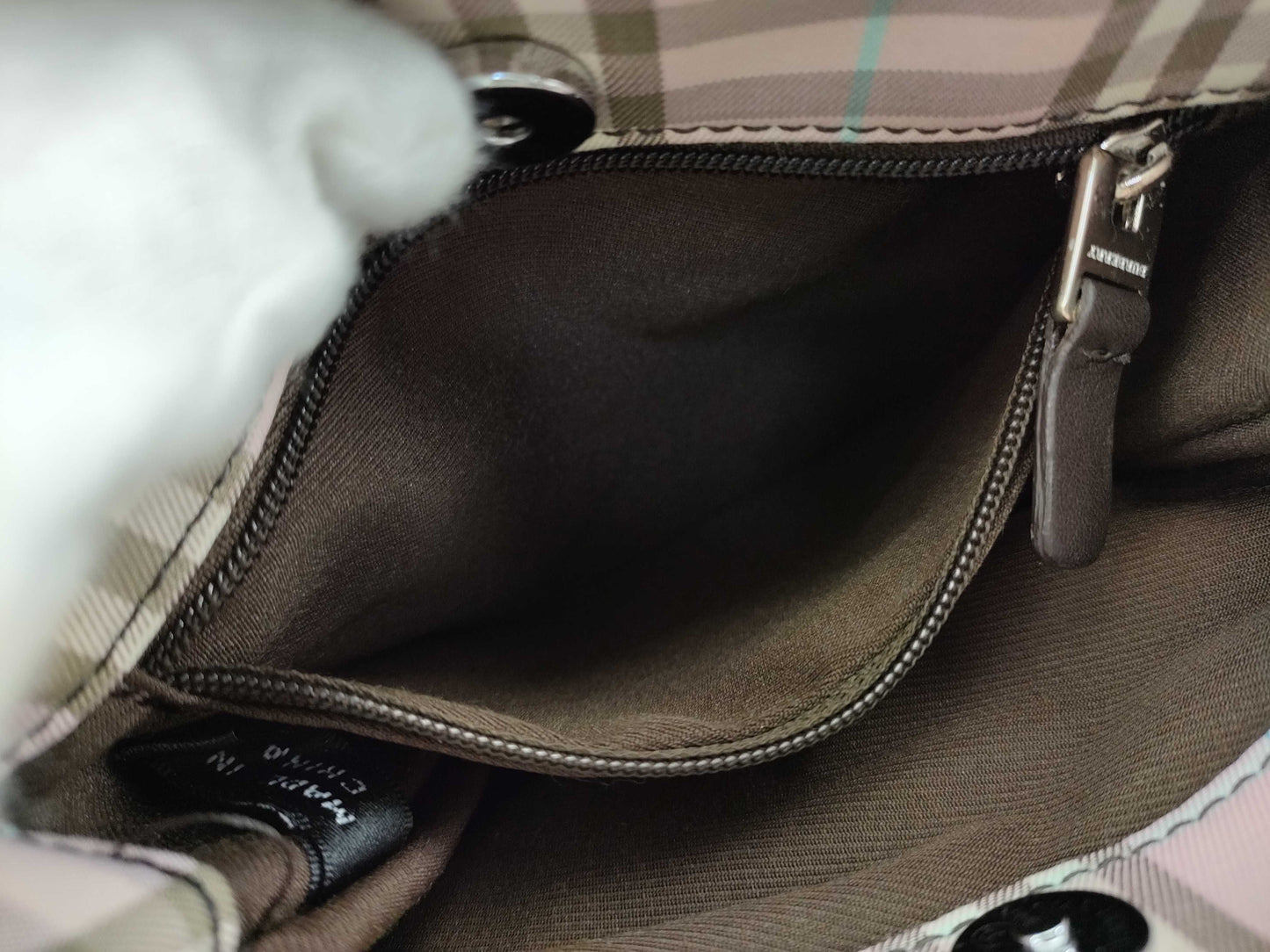BURBERRY Check Mini Handbag Handbag