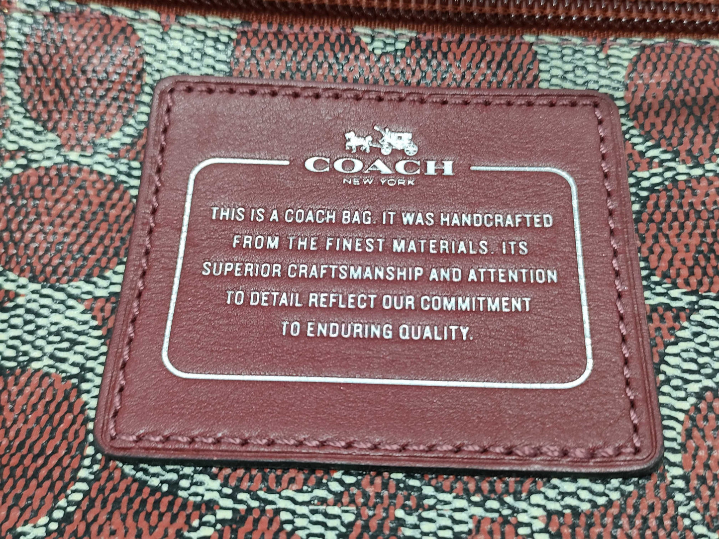 COACH Signature Hand Tote Bag