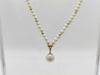 Pearl diameter: approx. 3.3mm, Akoya pearl diameter: approx. 7.0mm, K18/METAL, 7.8g, Necklace