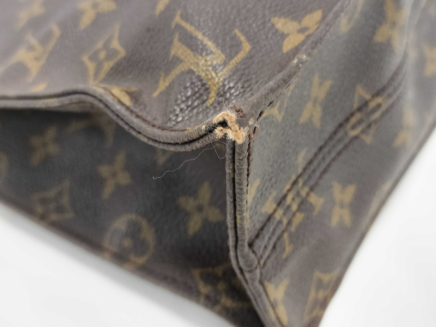 LOUIS VUITTON Monogram M51140 Sac Plat Tote Bag