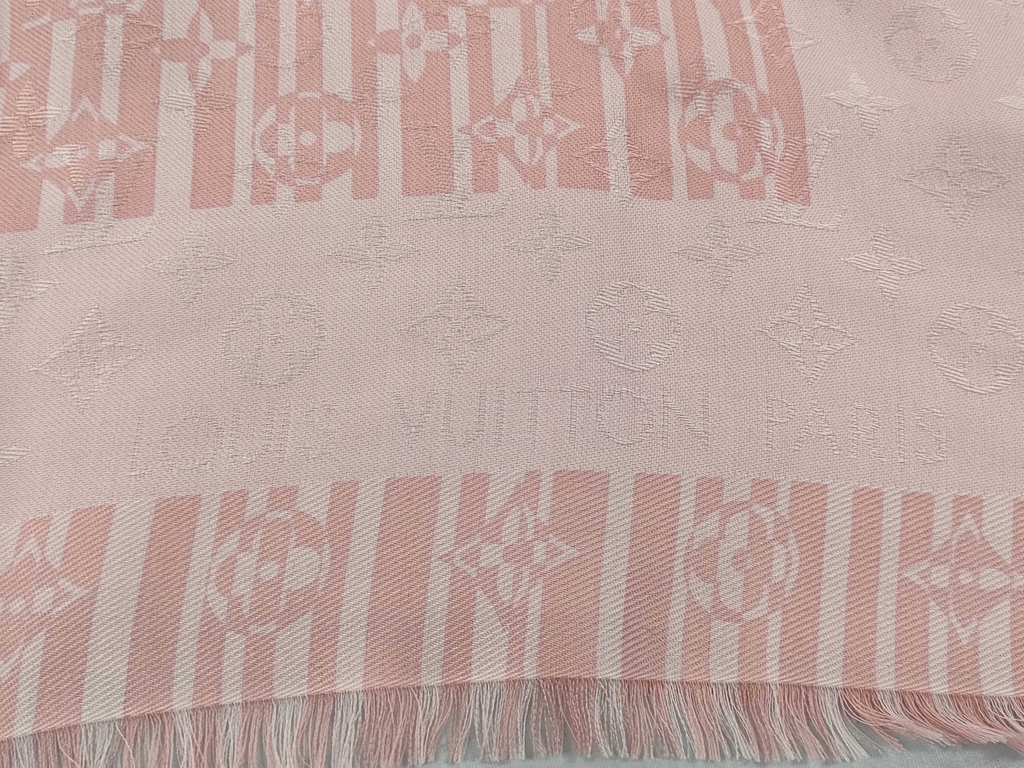 LOUIS VUITTON Monogram Large Stole Pink Other Accessories