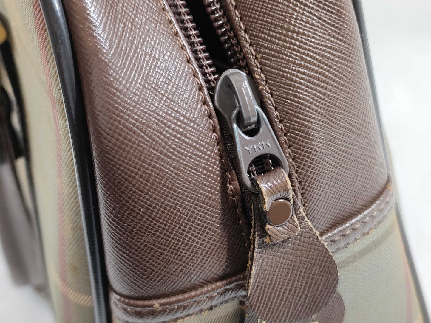 BURBERRY Check Handbag/Stained Handbag