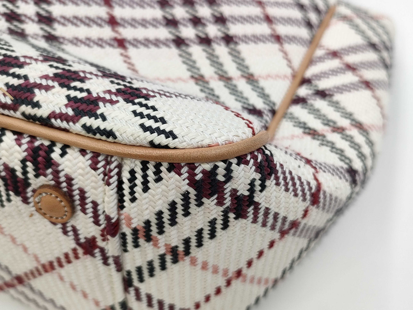 BURBERRY Check Tote Handbag
