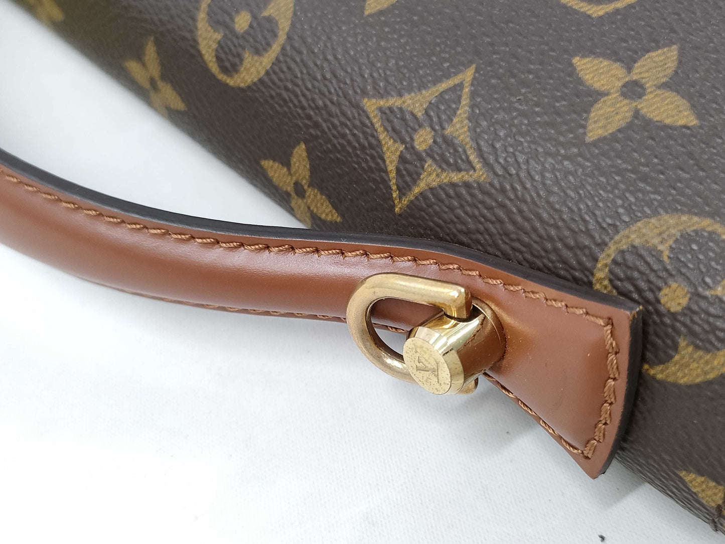 LOUIS VUITTON Monogram Porte-Document Bandouliere Handbag with Deteriorated Pockets