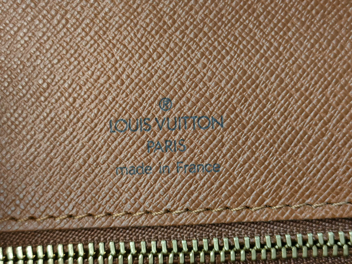 LOUIS VUITTON Monogram Porte-Document Bandouliere Handbag with Deteriorated Pockets
