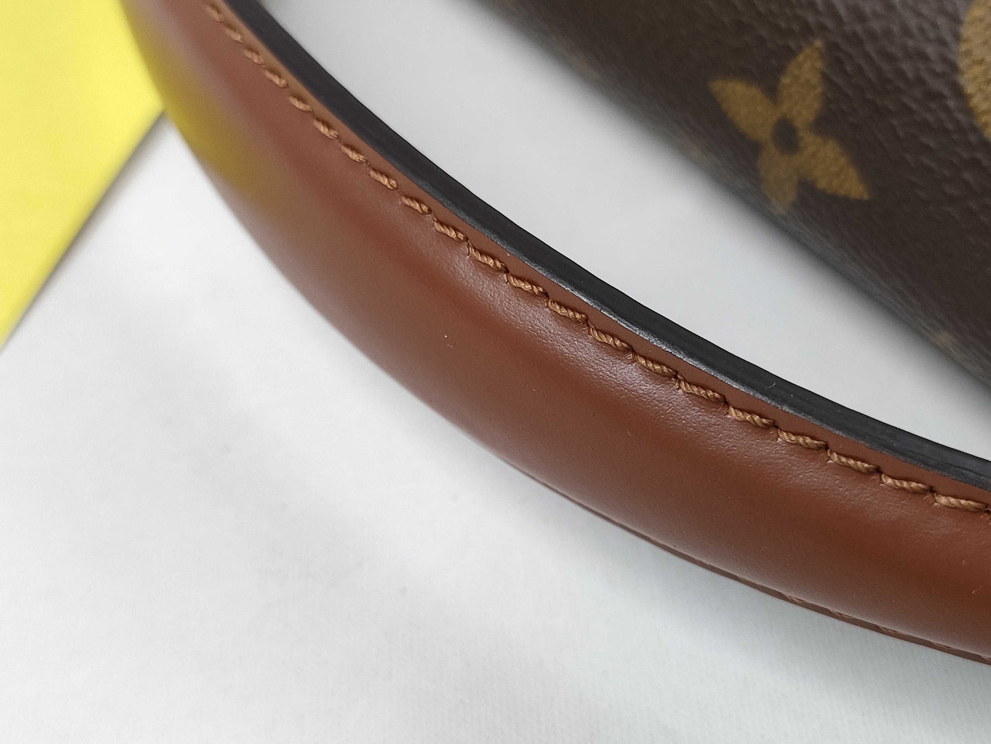 LOUIS VUITTON Monogram Porte-Document Bandouliere Handbag with Deteriorated Pockets