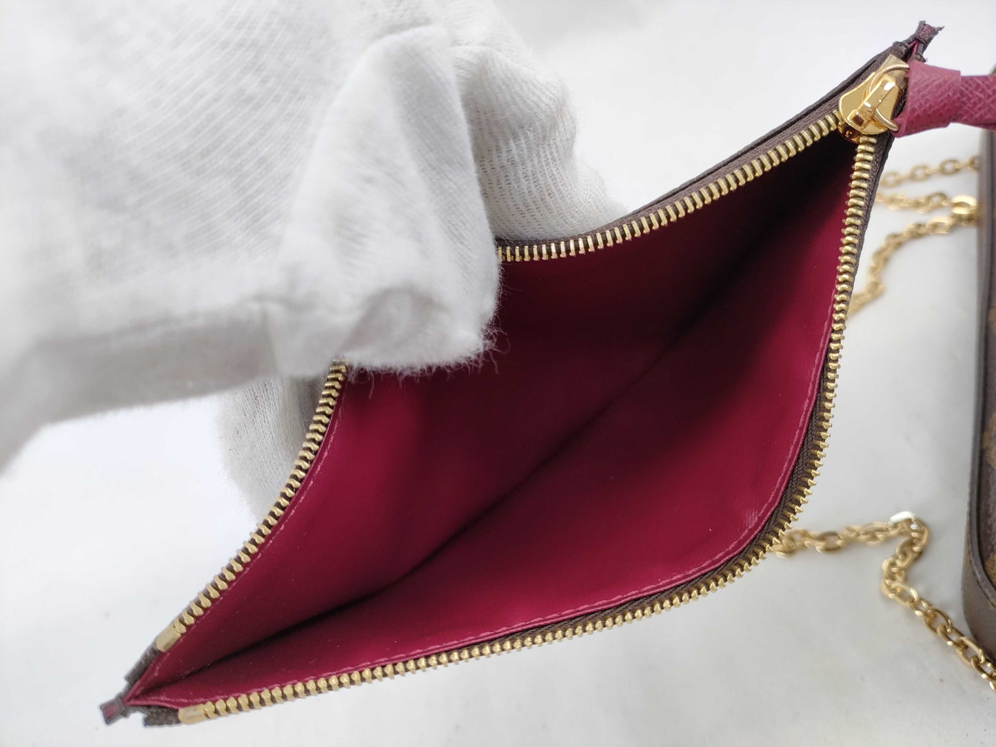 LOUIS VUITTON CA4220 Monogram Pochette Felicie Shoulder Bag