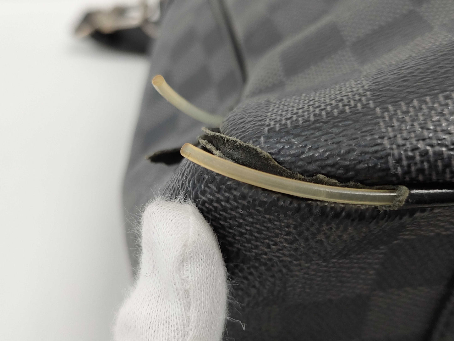 LOUIS VUITTON Damier Graphite N51192 Tadao 2-Way Shoulder Bag