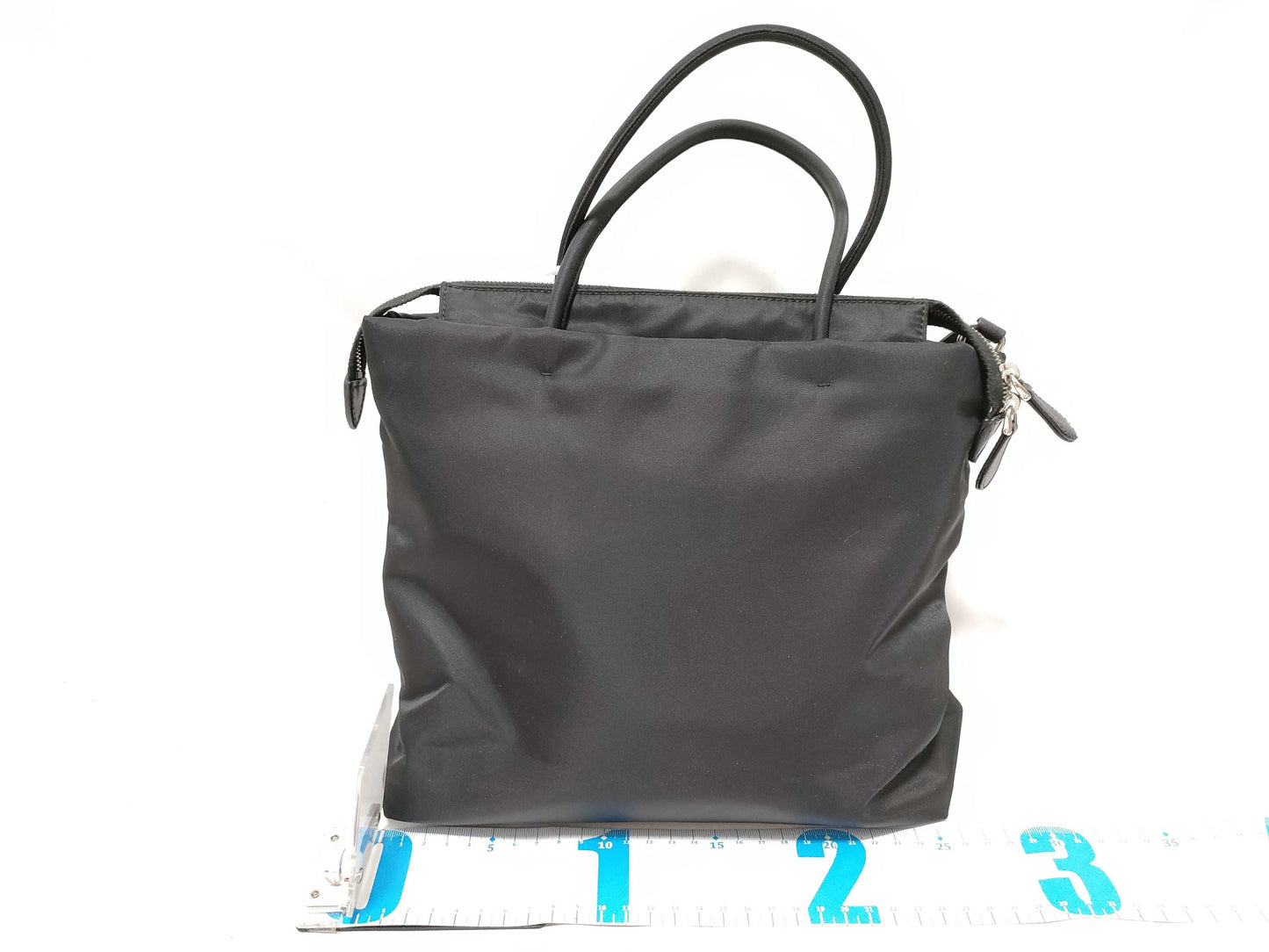PRADA Nylon Ribbon 2-Way Handbag with Rusted Metal Fittings