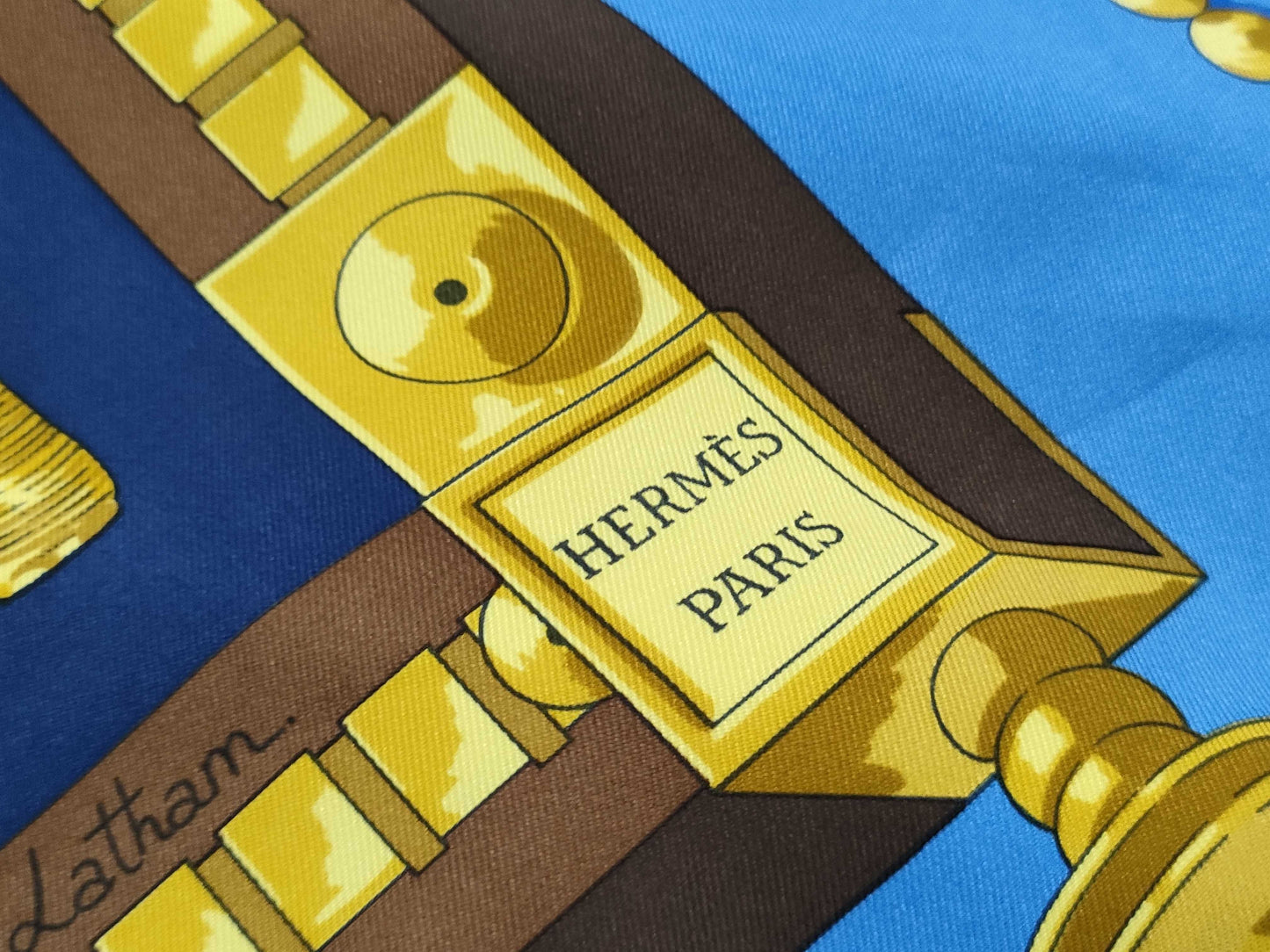 HERMES Carre 90 Cuillers Dafrique African Spoon Scarf