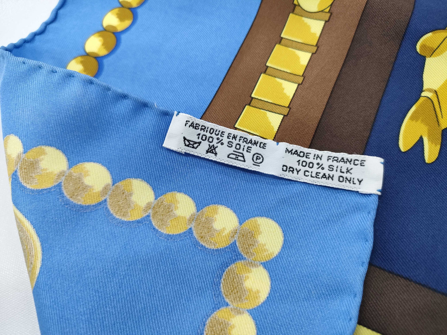 HERMES Carre 90 Cuillers Dafrique African Spoon Scarf