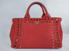 PRADA Bejeweled Canapa Canvas Handbag