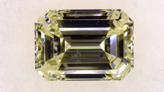 2.049ct UNDER N)VERY LIGHT YELLOW VS-1 ****/GD/VG MEDIUM BLUE NATURAL 8.70-6.28X4.05mm EM Diamond Loose