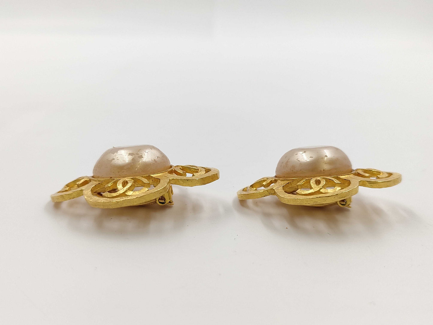 CHANEL 95P/Mave Pearl/Coco/Vintage/Earrings