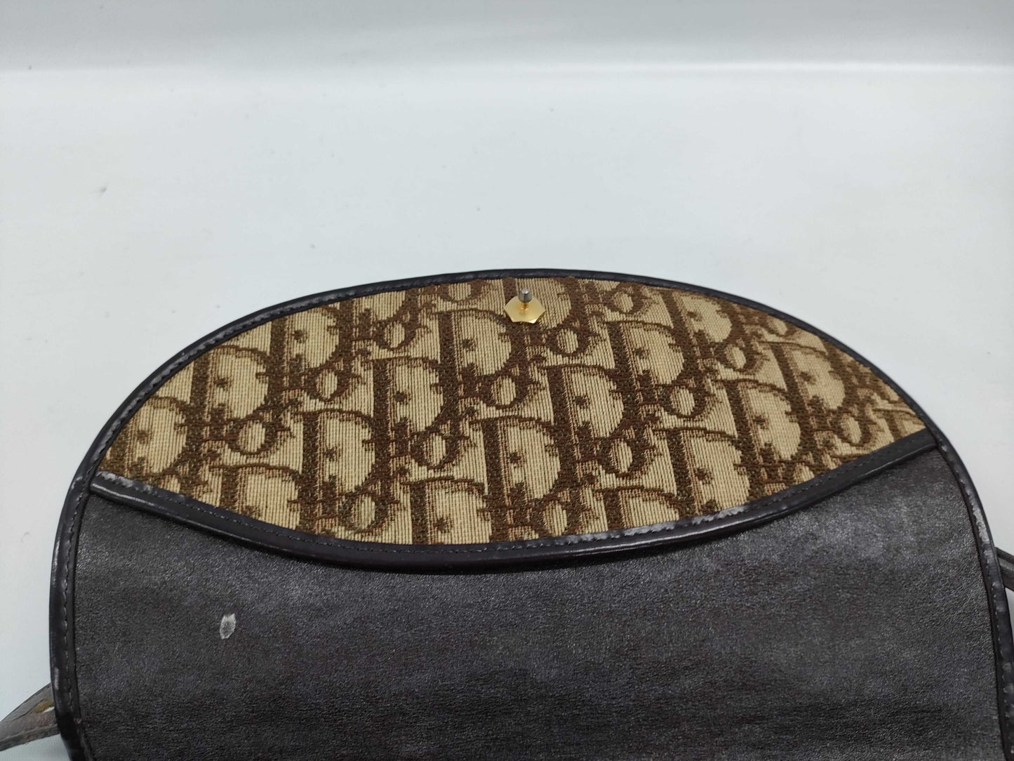 Dior Trotter Vintage Logo Shoulder Bag