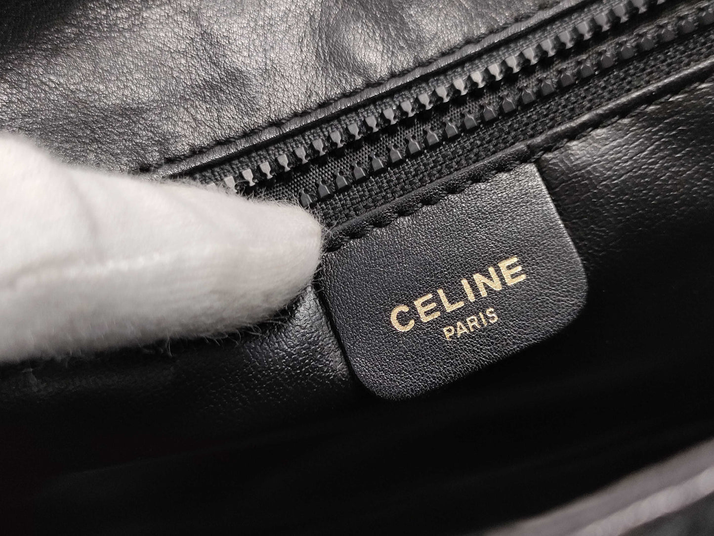CELINE Leather Shoulder Bag