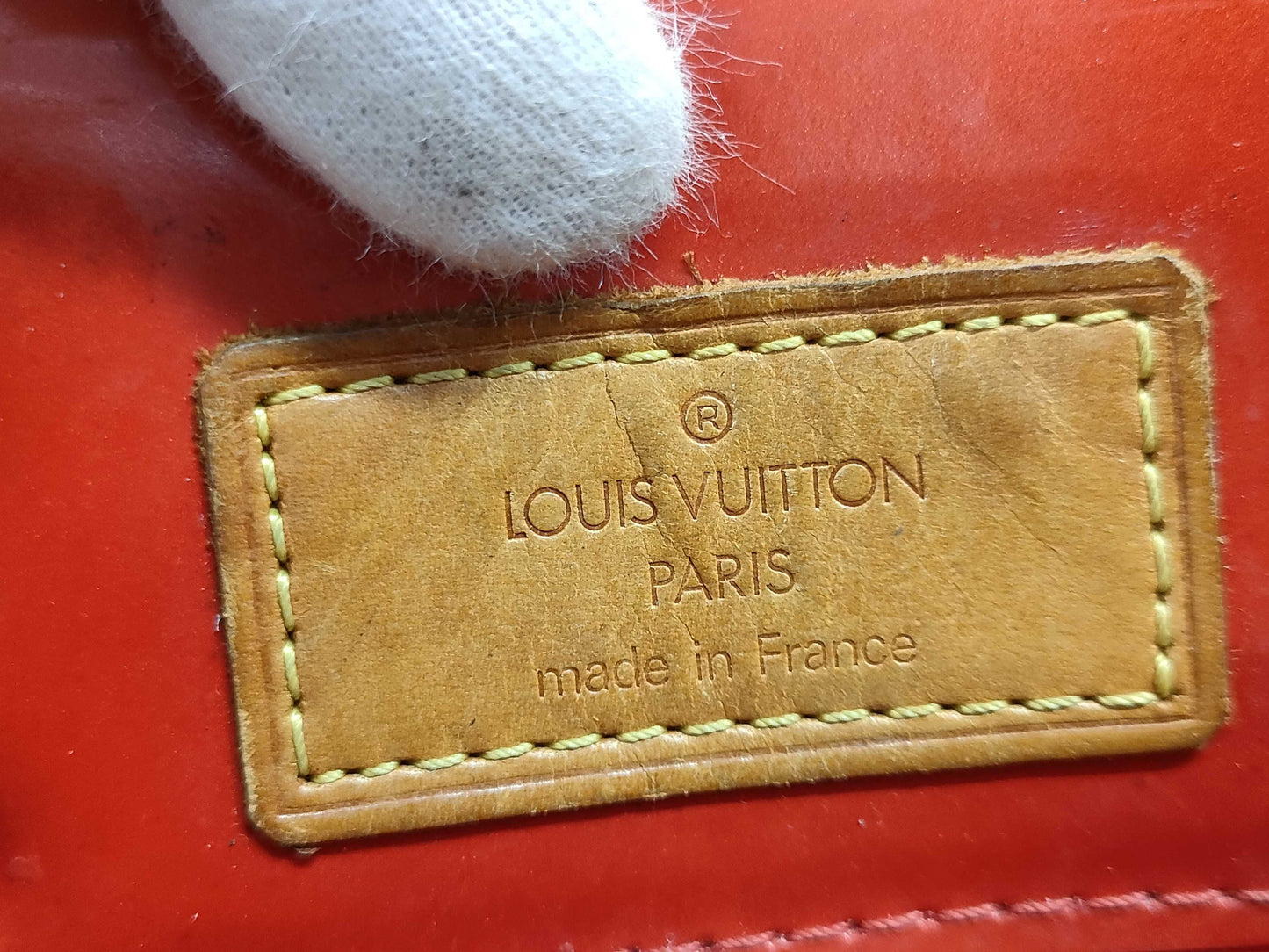 LOUIS VUITTON Vernis Reed PM Handbag