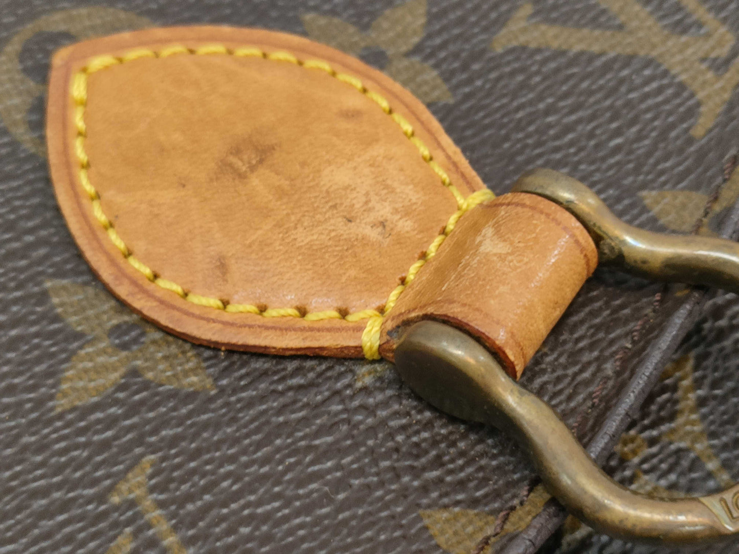 LOUIS VUITTON Monogram Saint-Cloud Shoulder Bag with Deteriorated Pockets