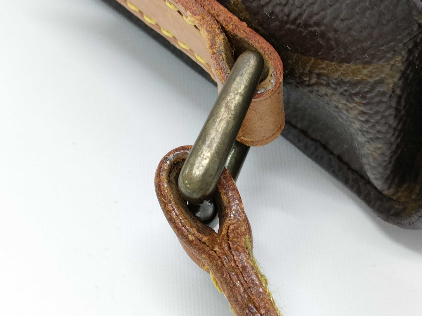 LOUIS VUITTON Monogram Saint-Cloud Shoulder Bag with Deteriorated Pockets