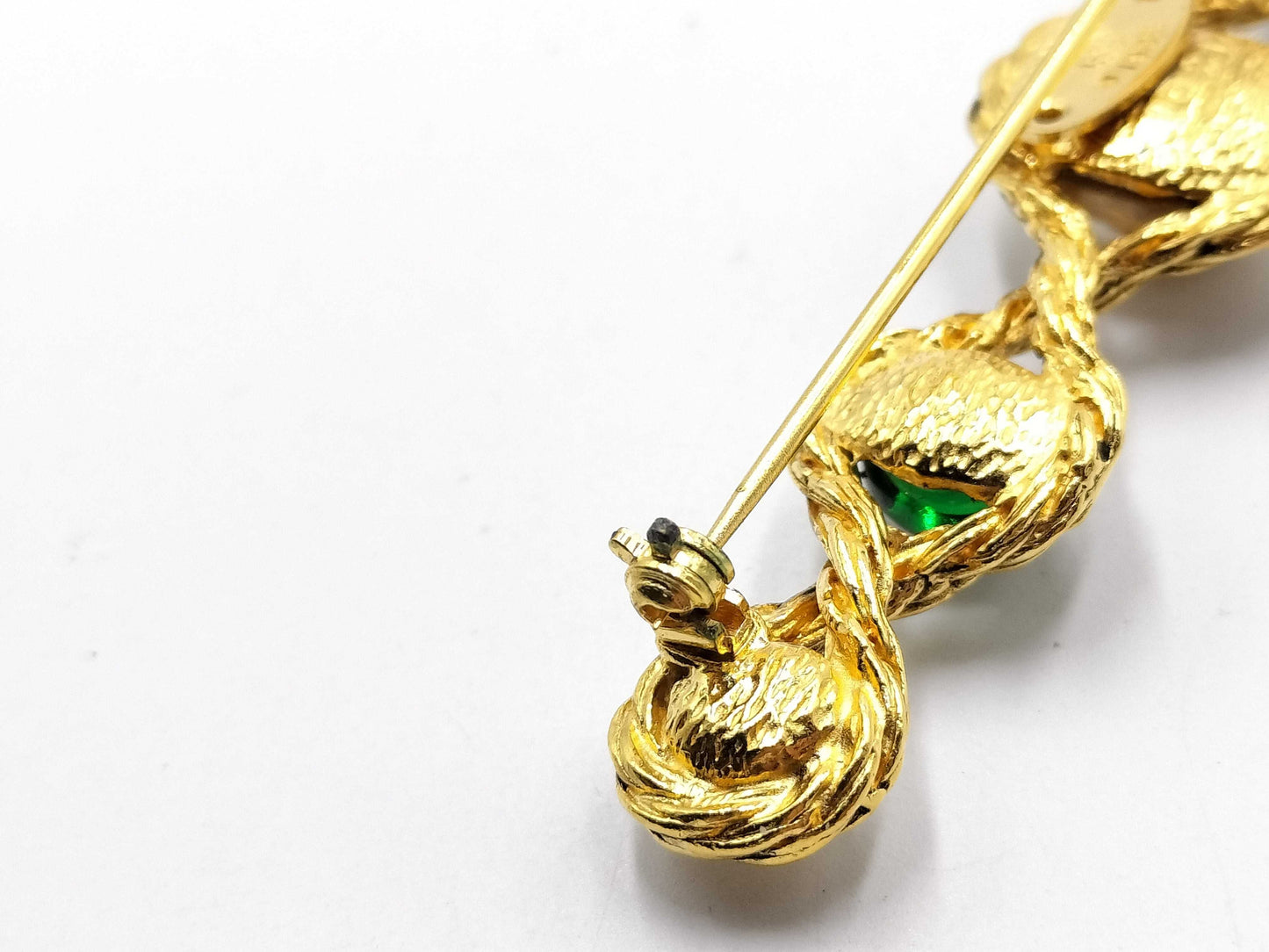 CHANEL No Comment Pearl Color Stone Brooch Brooch