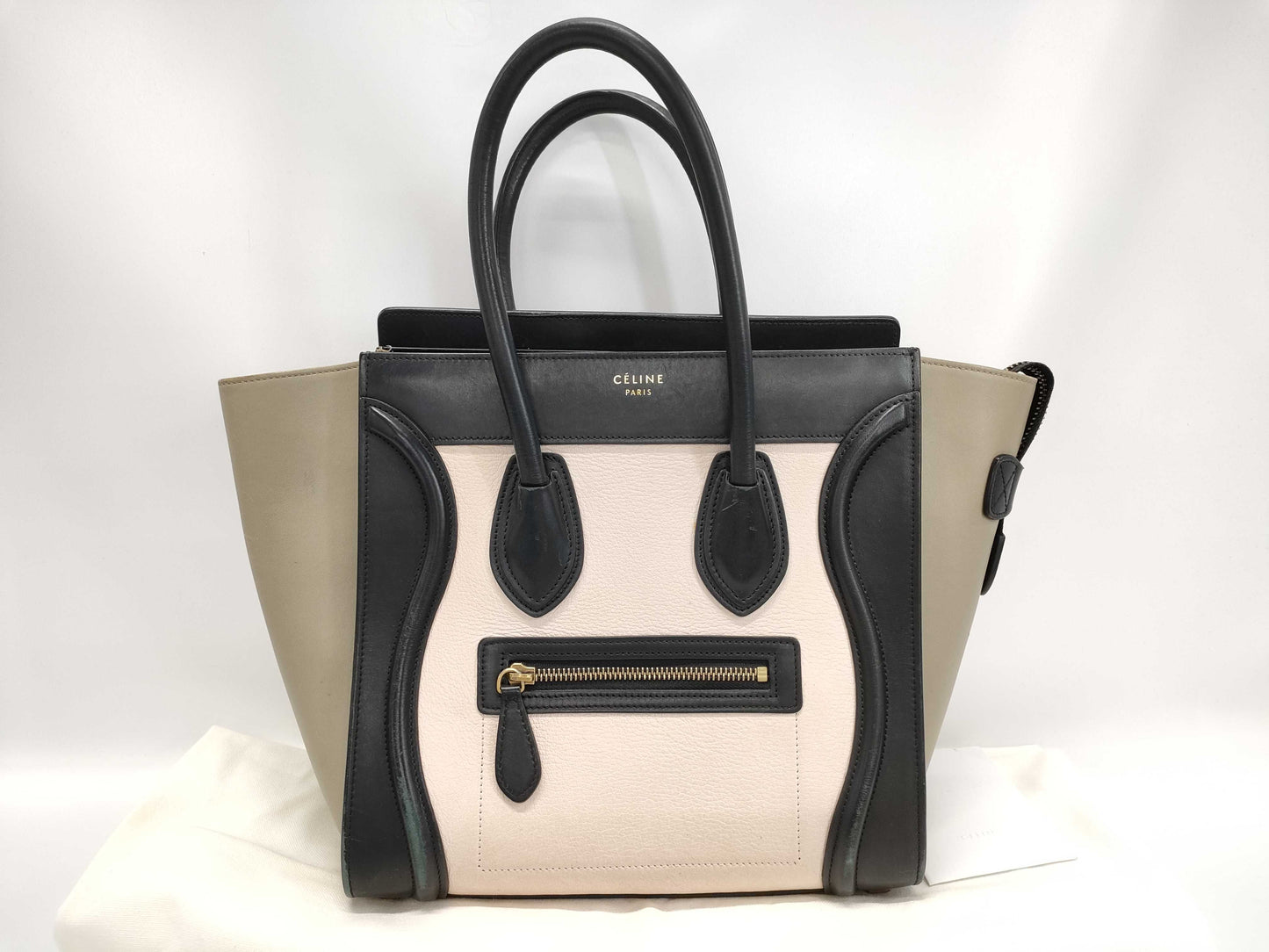 CELINE Black Khaki Handbag