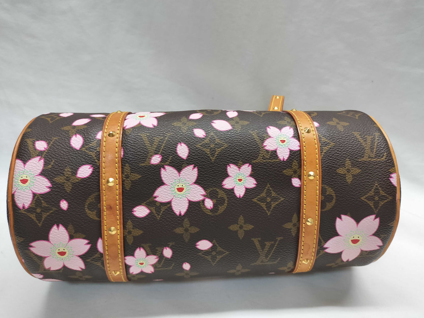 LOUIS VUITTON Unconfirmed Monogram Murakami Cherry Blossom Papillon M92009 Handbag
