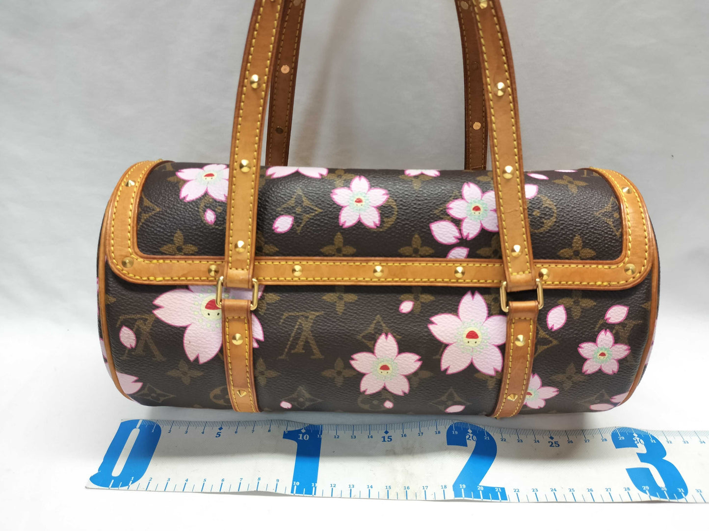 LOUIS VUITTON Unconfirmed Monogram Murakami Cherry Blossom Papillon M92009 Handbag