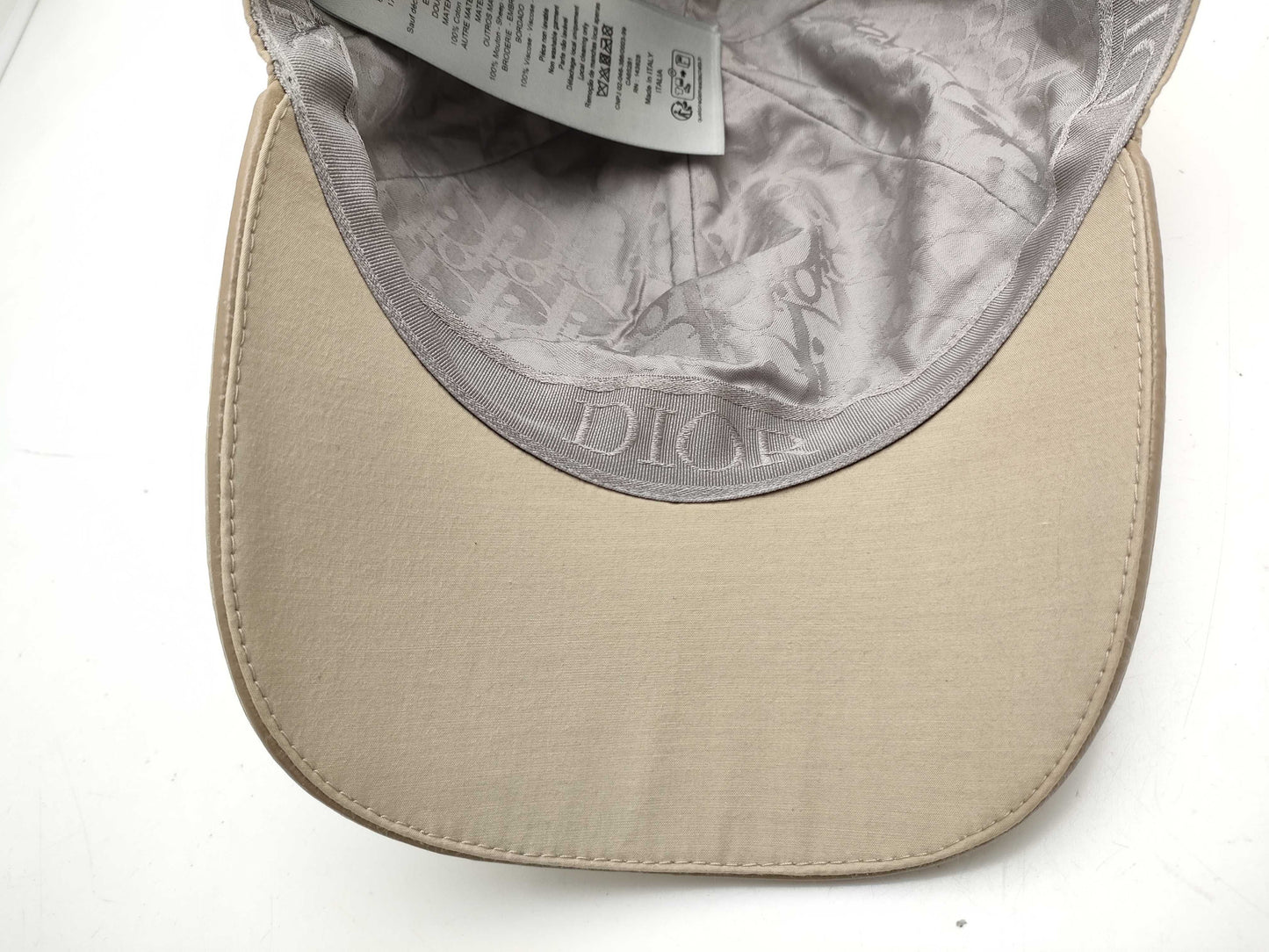 Dior Cap/Cotton/Beige/Logo/Solid/Oblique Pattern Other Accessories