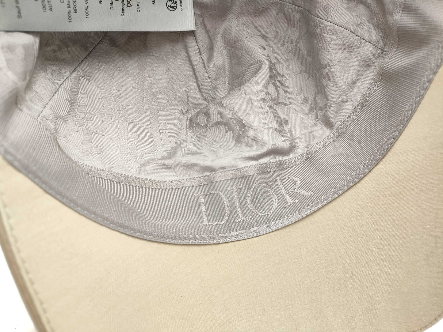 Dior Cap/Cotton/Beige/Logo/Solid/Oblique Pattern Other Accessories