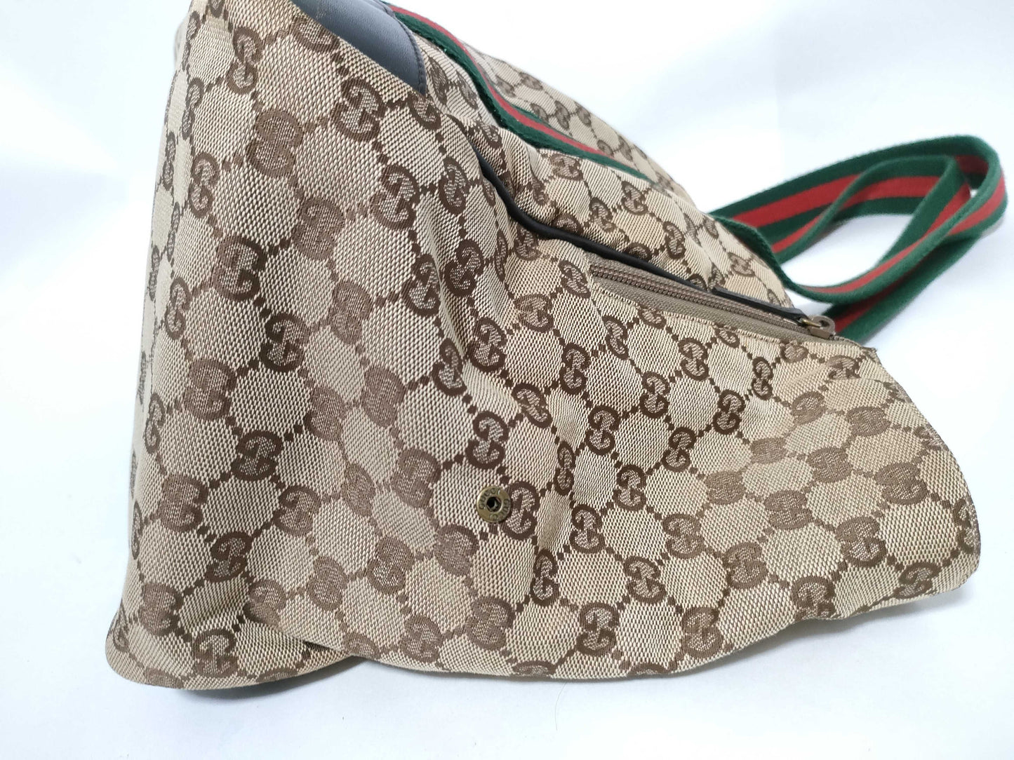 GUCCI 134931 GG Canvas Dog Carrier Tote Bag