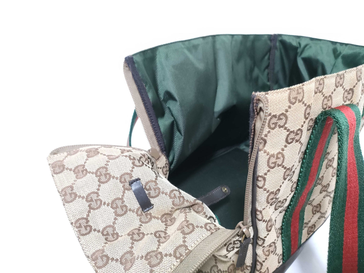 GUCCI 134931 GG Canvas Dog Carrier Tote Bag