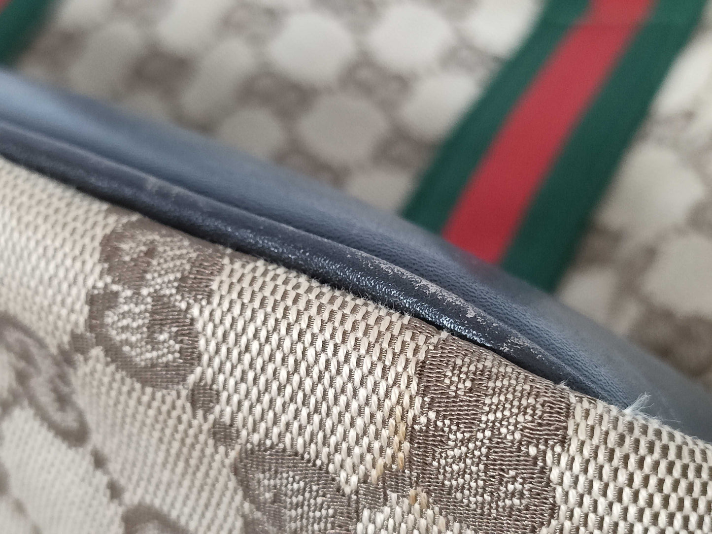 GUCCI 134931 GG Canvas Dog Carrier Tote Bag