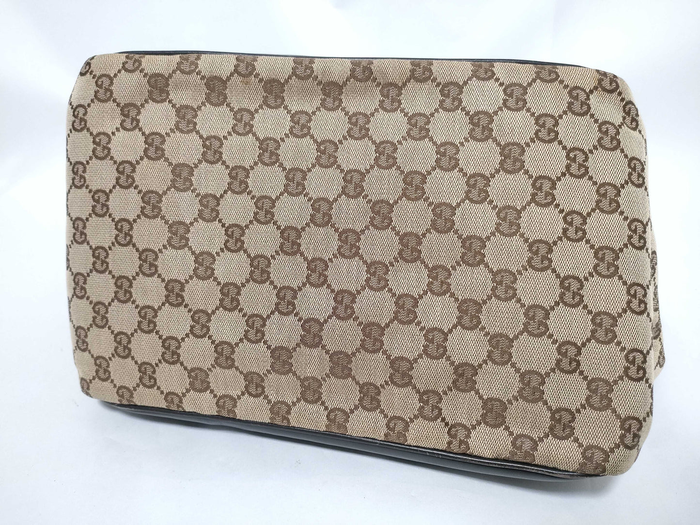 GUCCI 134931 GG Canvas Dog Carrier Tote Bag