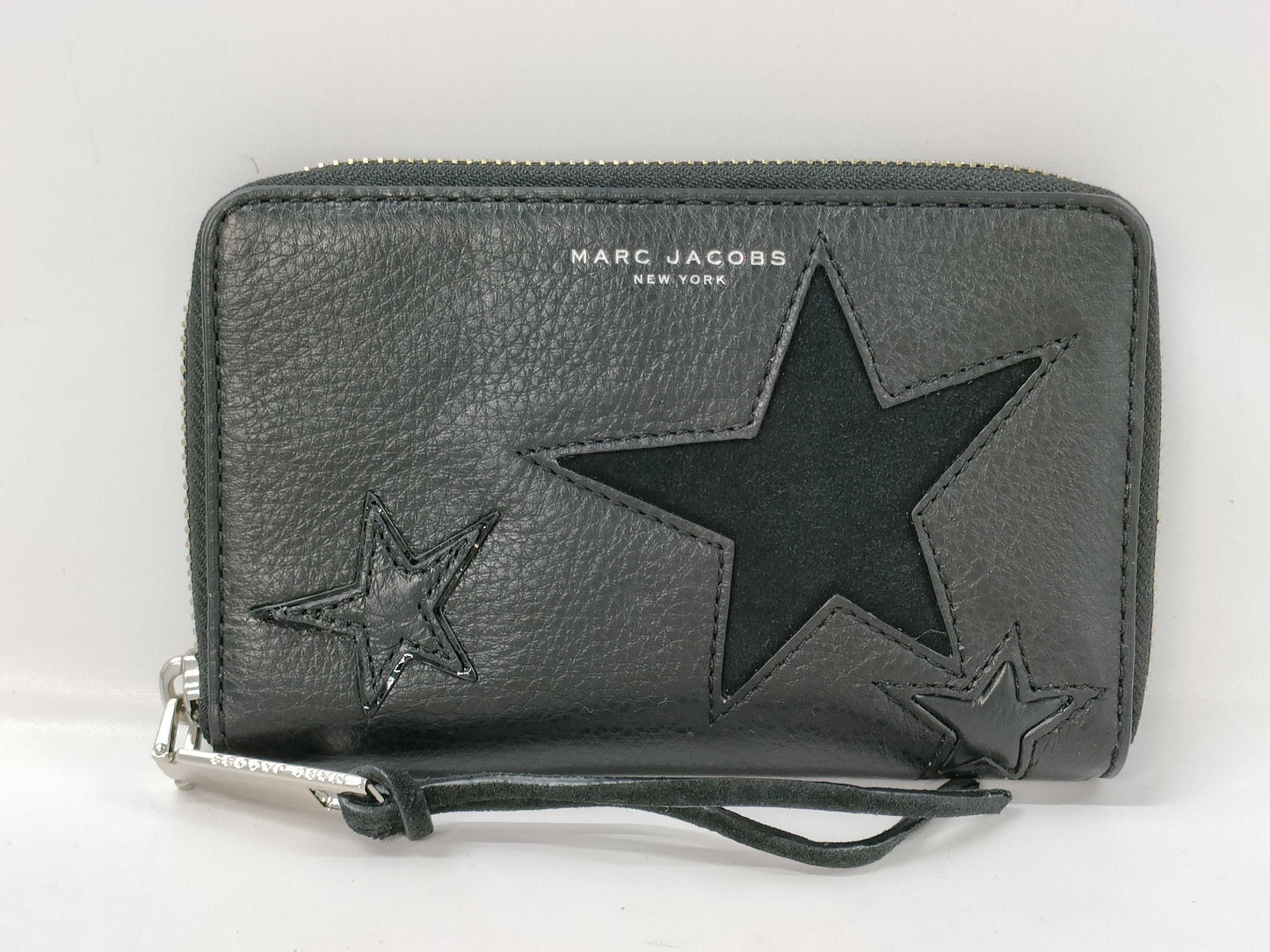 MARC JACOBS Star Zip-Around Wallet, Black