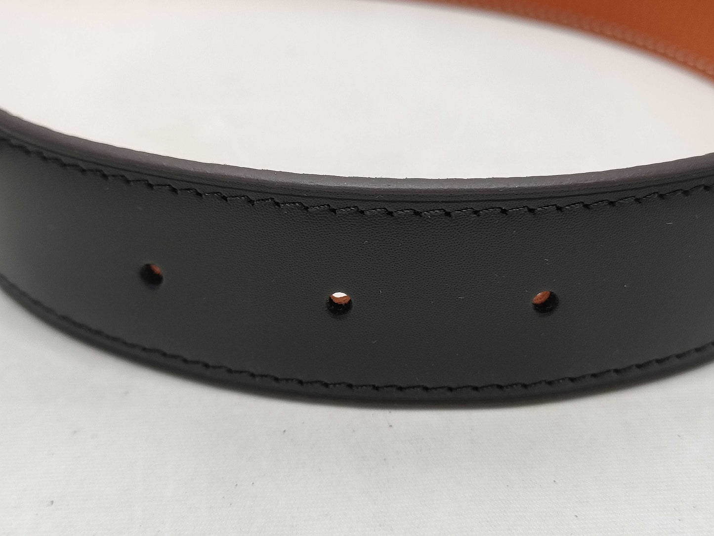 HERMES H Belt Silver Color Belt