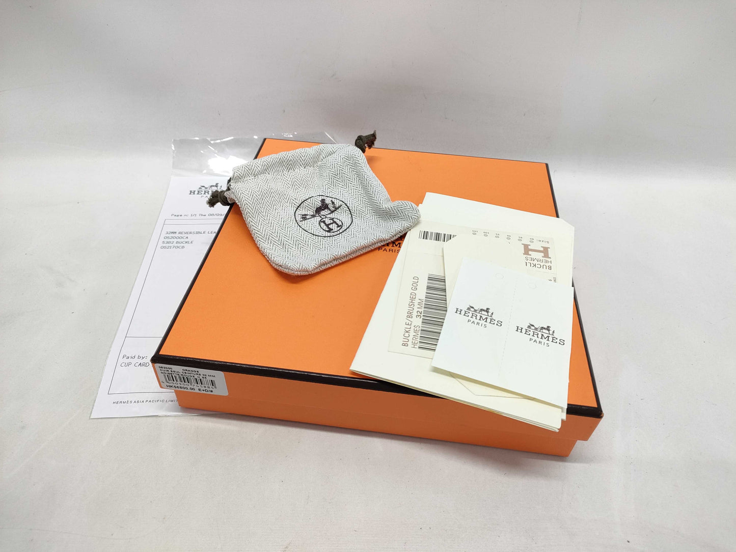 HERMES H Belt Silver Color Belt