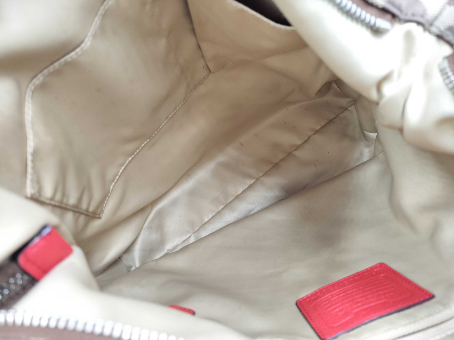 COACH Signature Leather Shoulder Bag