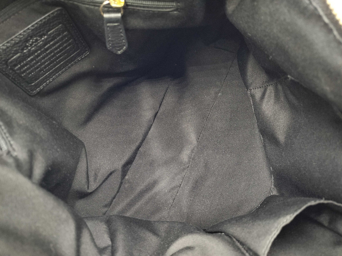 COACH Signature Leather Shoulder Bag