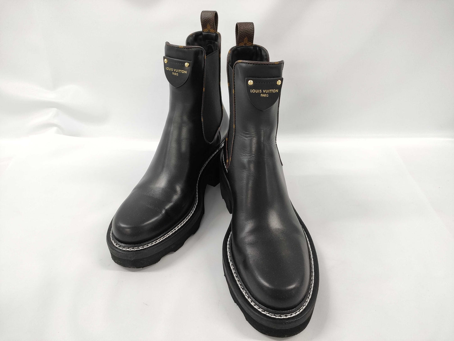 LOUIS VUITTON Bobur Ankle Boots Size 38 Other Shoes