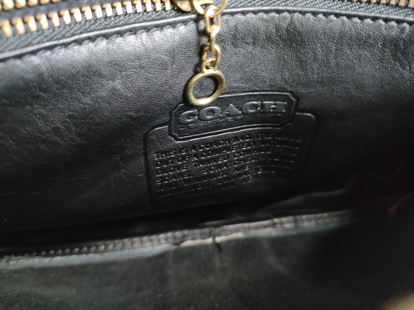 COACH Old Black Waist Bag
