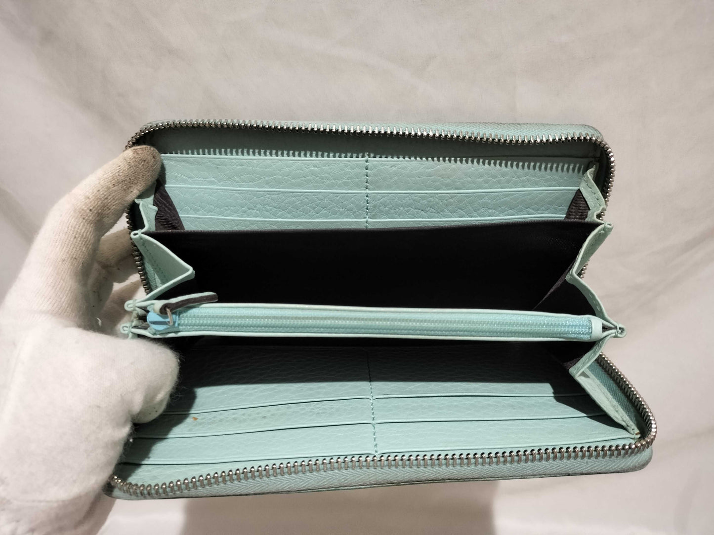 GUCCI Bamboo Tassel Round Zip Wallet
